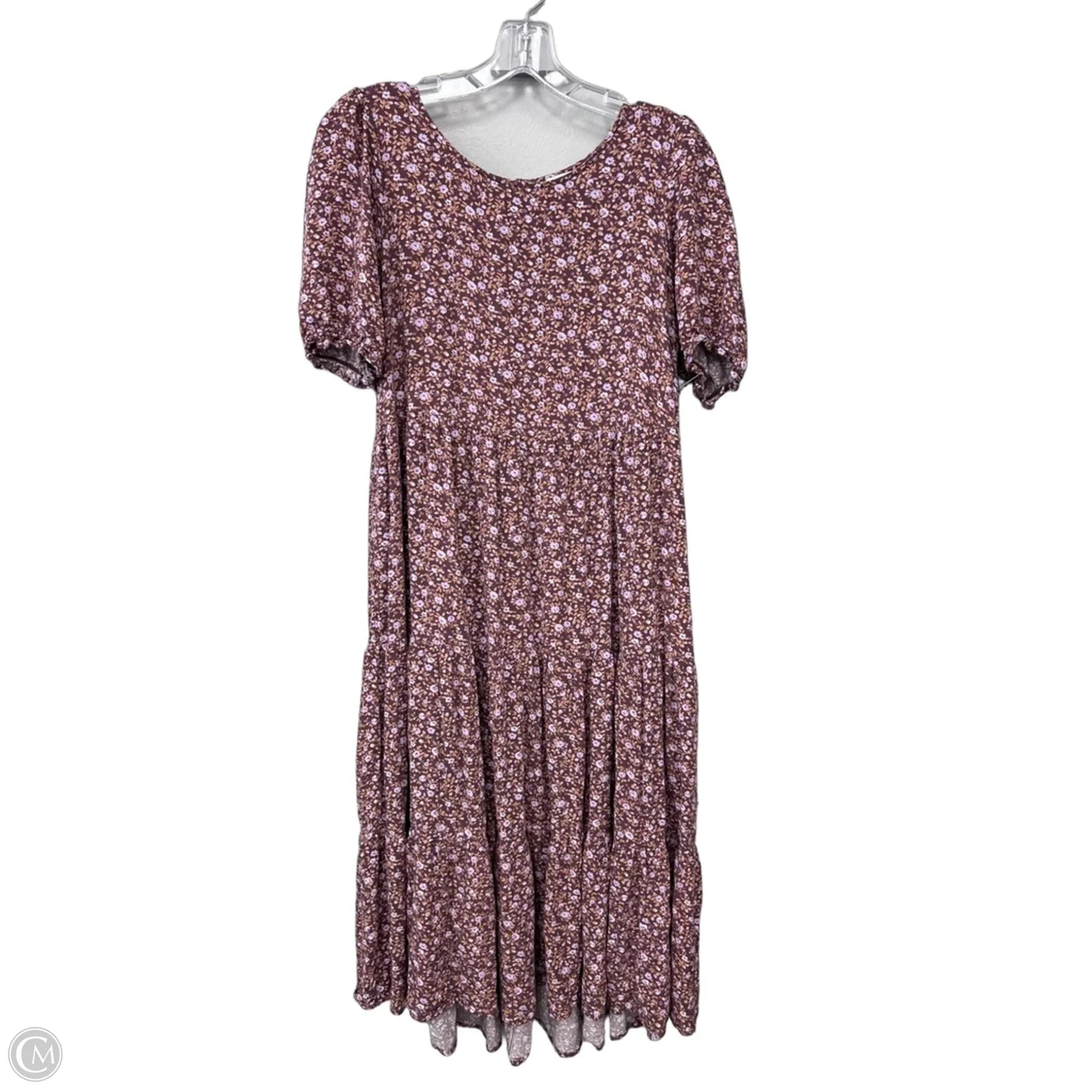 Dress Casual Midi By Aerie In Floral Print, Size: M