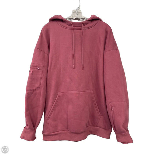Sweatshirt Hoodie By Comfrt In Pink, Size: Xl