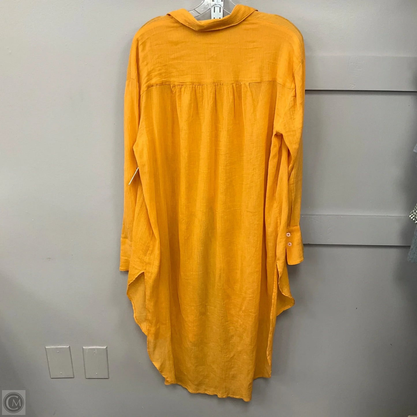 Tunic Long Sleeve By Anthropologie In Yellow, Size: S