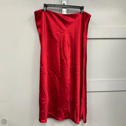Skirt Maxi By Dkny In Red, Size: 16