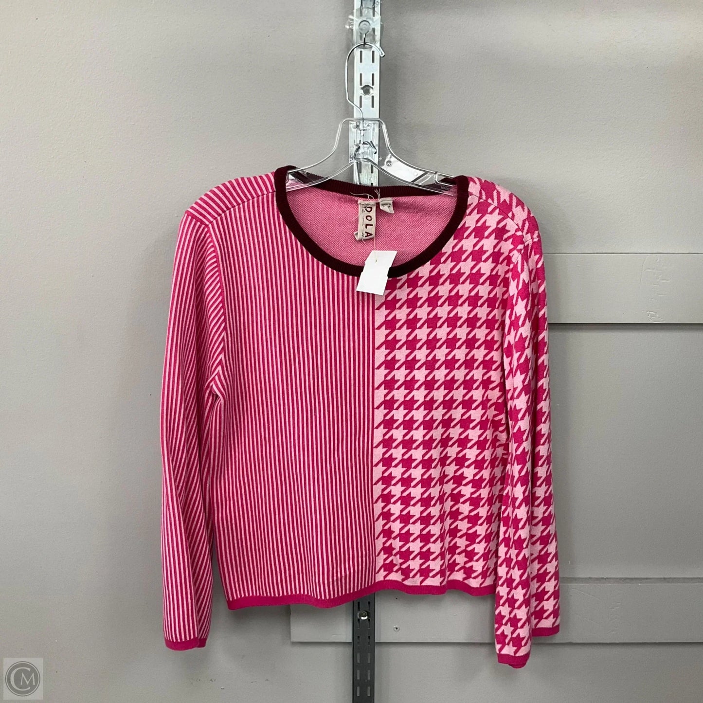 Top 2pc Long Sleeve By Dolan Left Coast In Pink & Purple, Size: M