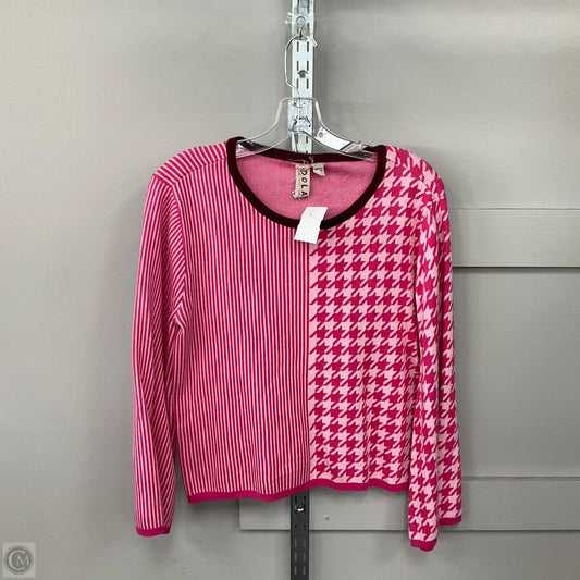 Top 2pc Long Sleeve By Dolan Left Coast In Pink & Purple, Size: M