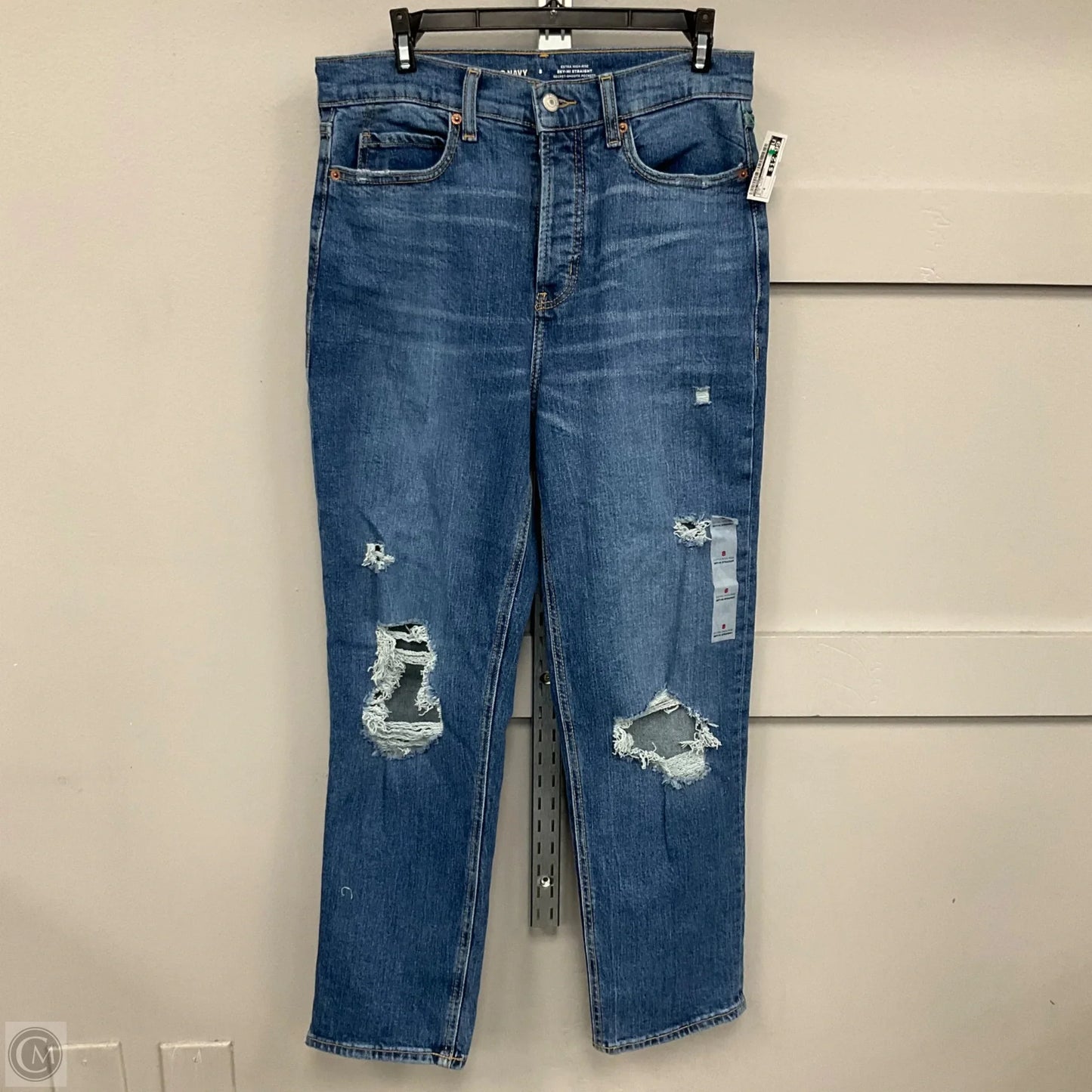 Jeans Straight By Old Navy In Blue Denim, Size: 8