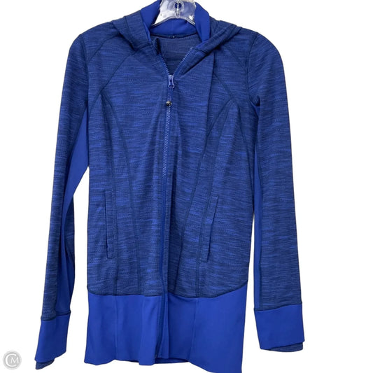Athletic Jacket By Lululemon In Blue, Size: M