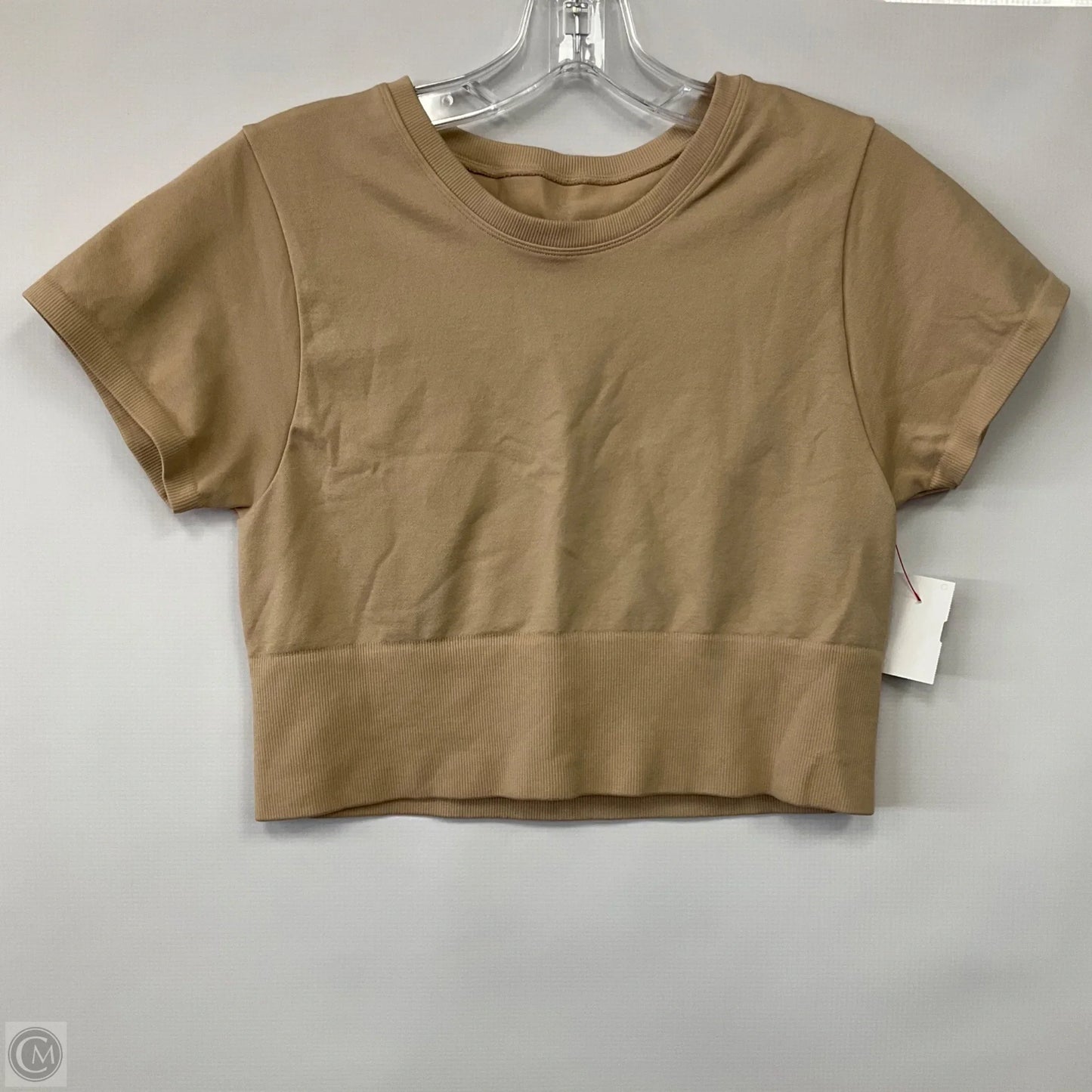 Athletic Top Short Sleeve By Offline By Aerie In Beige, Size: L