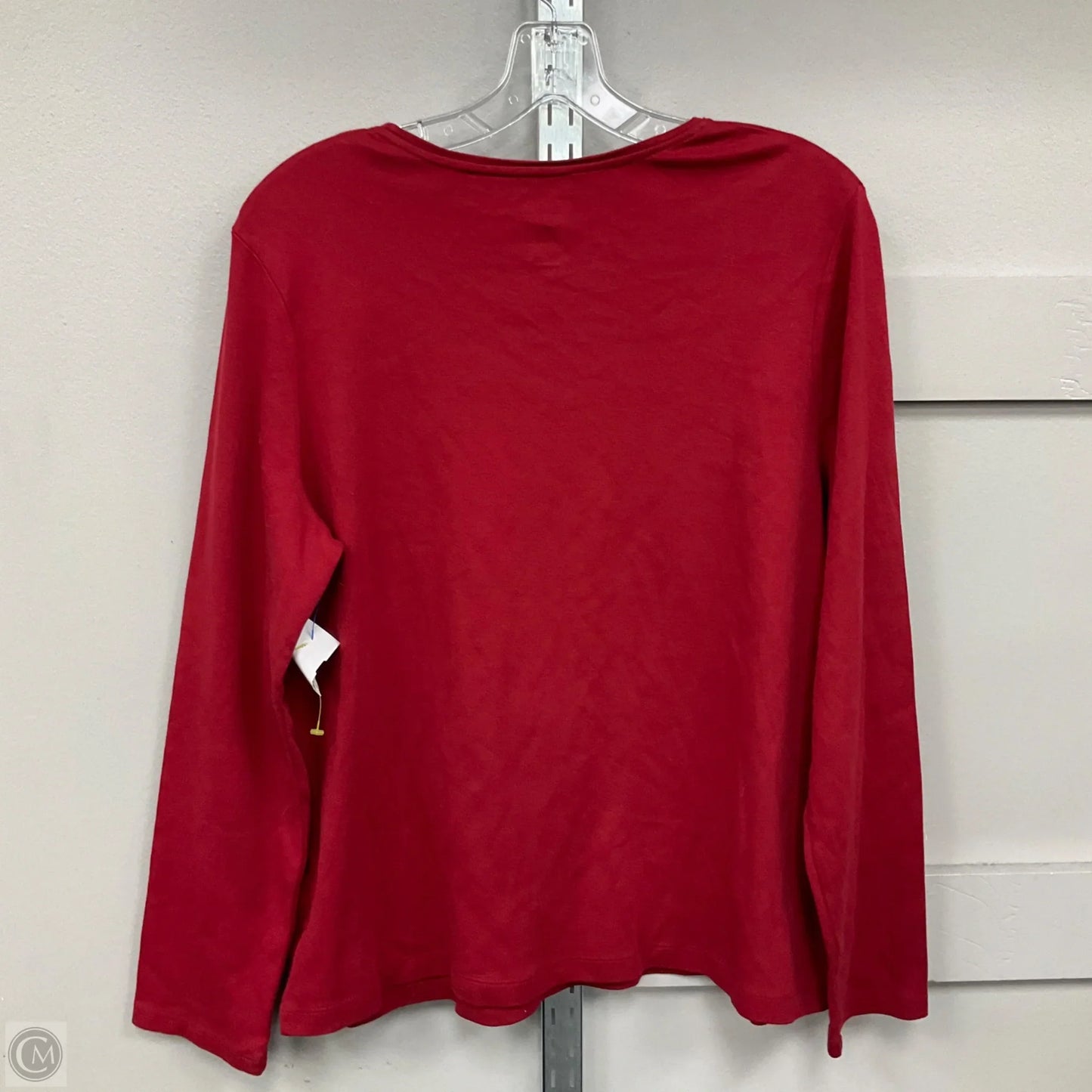 Top Long Sleeve By Croft And Barrow In Red, Size: Xxl
