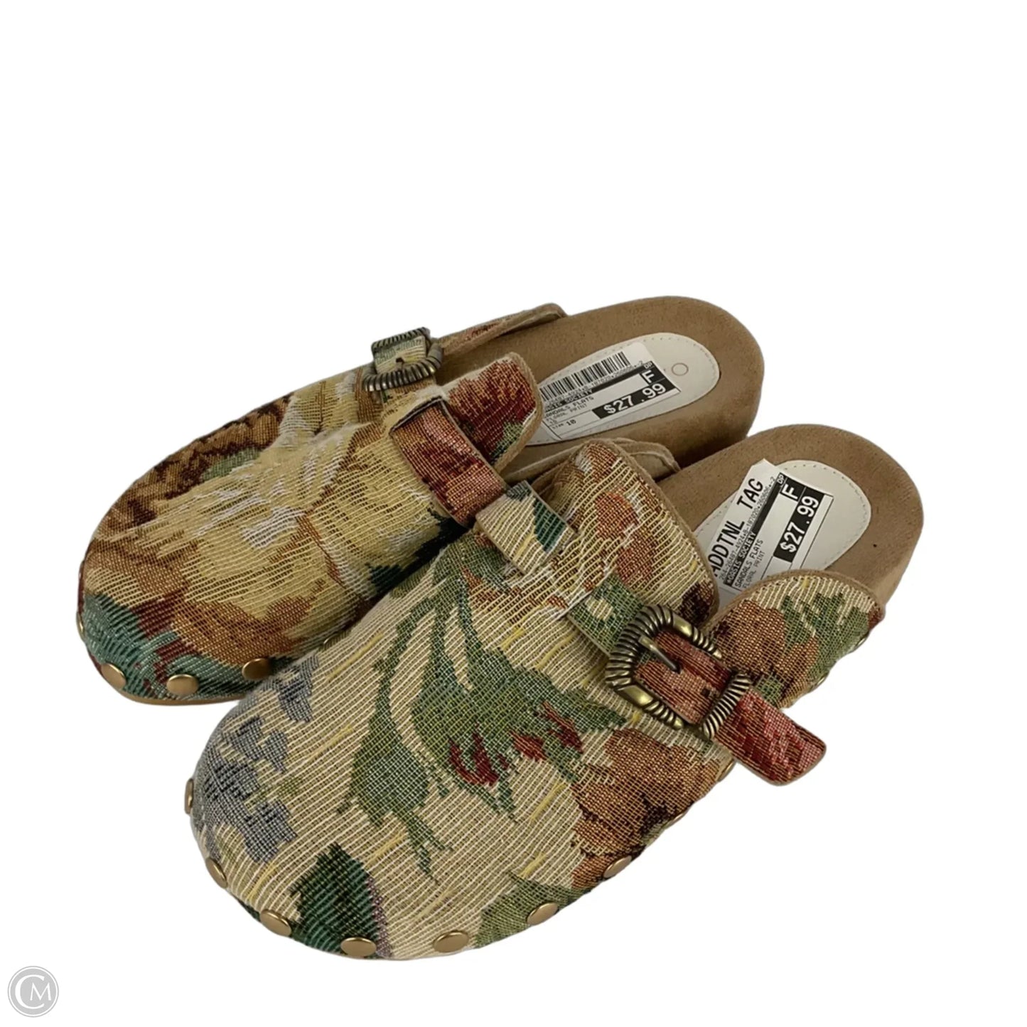 Sandals Flats By Oasis Society In Floral Print, Size: 10