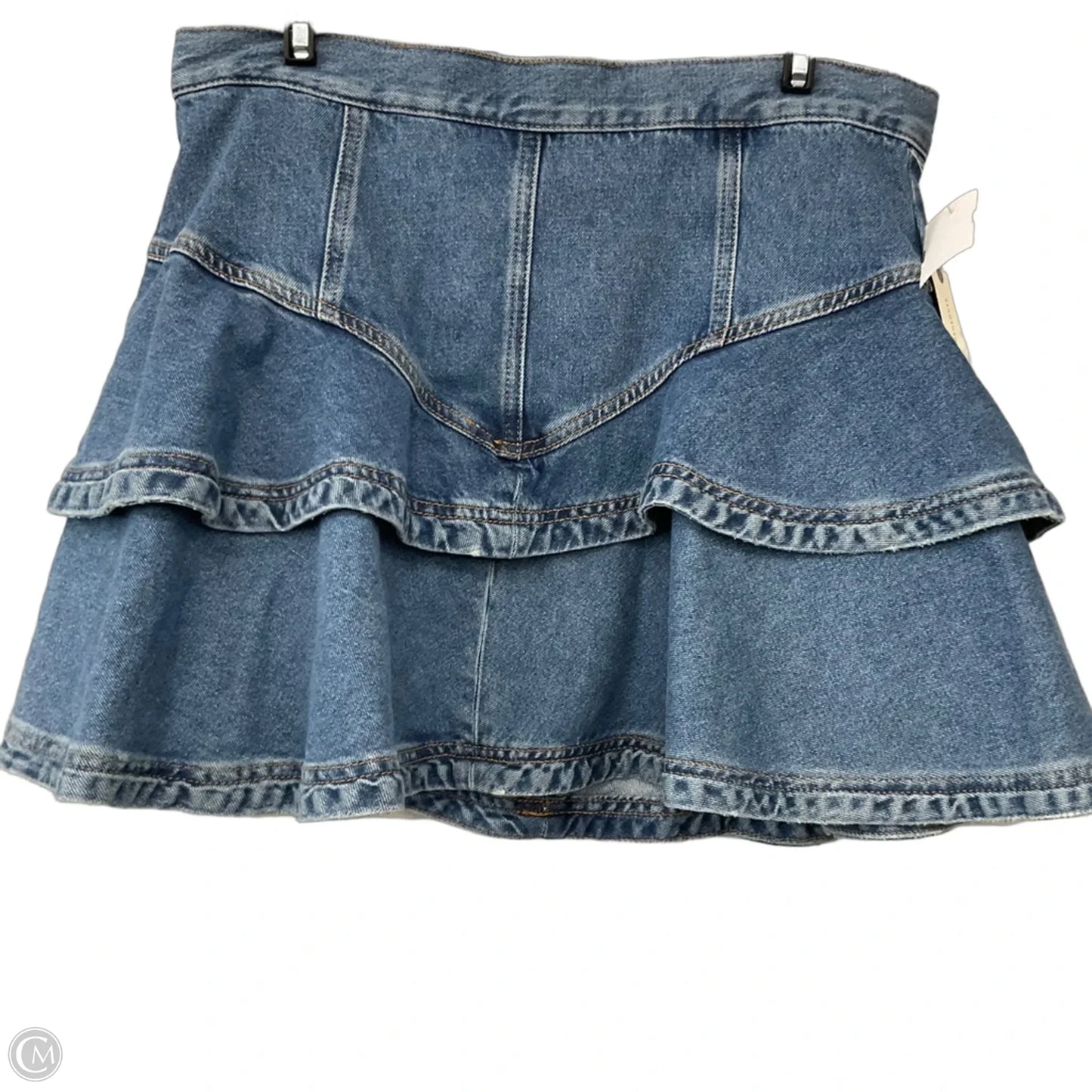 Skirt Mini & Short By Anthropologie In Blue Denim, Size: 16