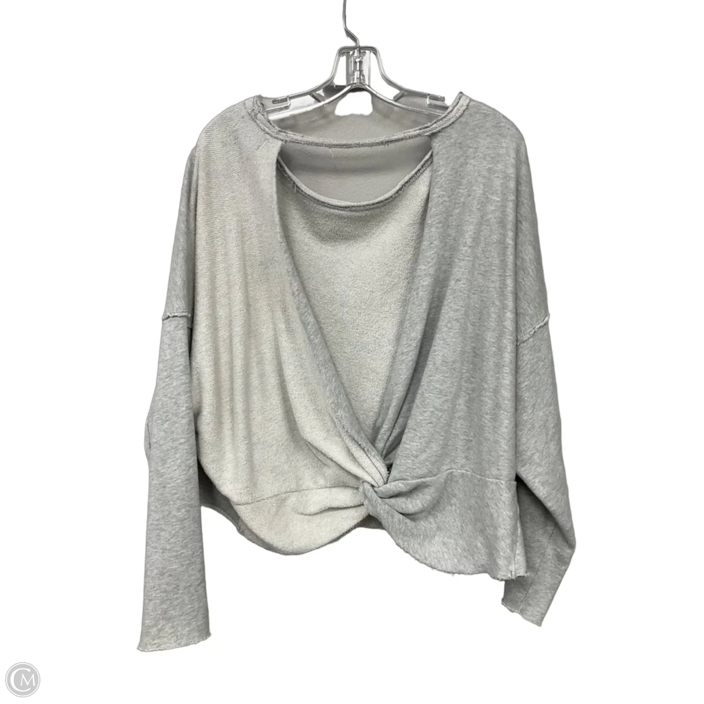 Sweatshirt Hoodie By Aerie In Grey, Size: M