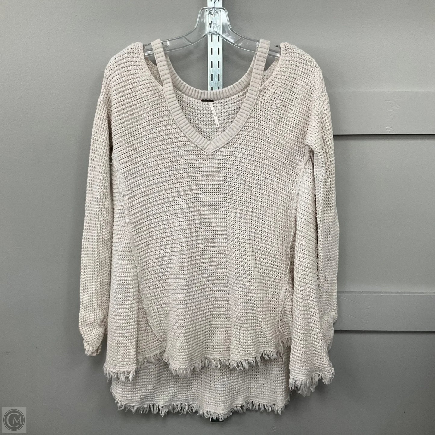Top Long Sleeve By Free People In Cream, Size: S