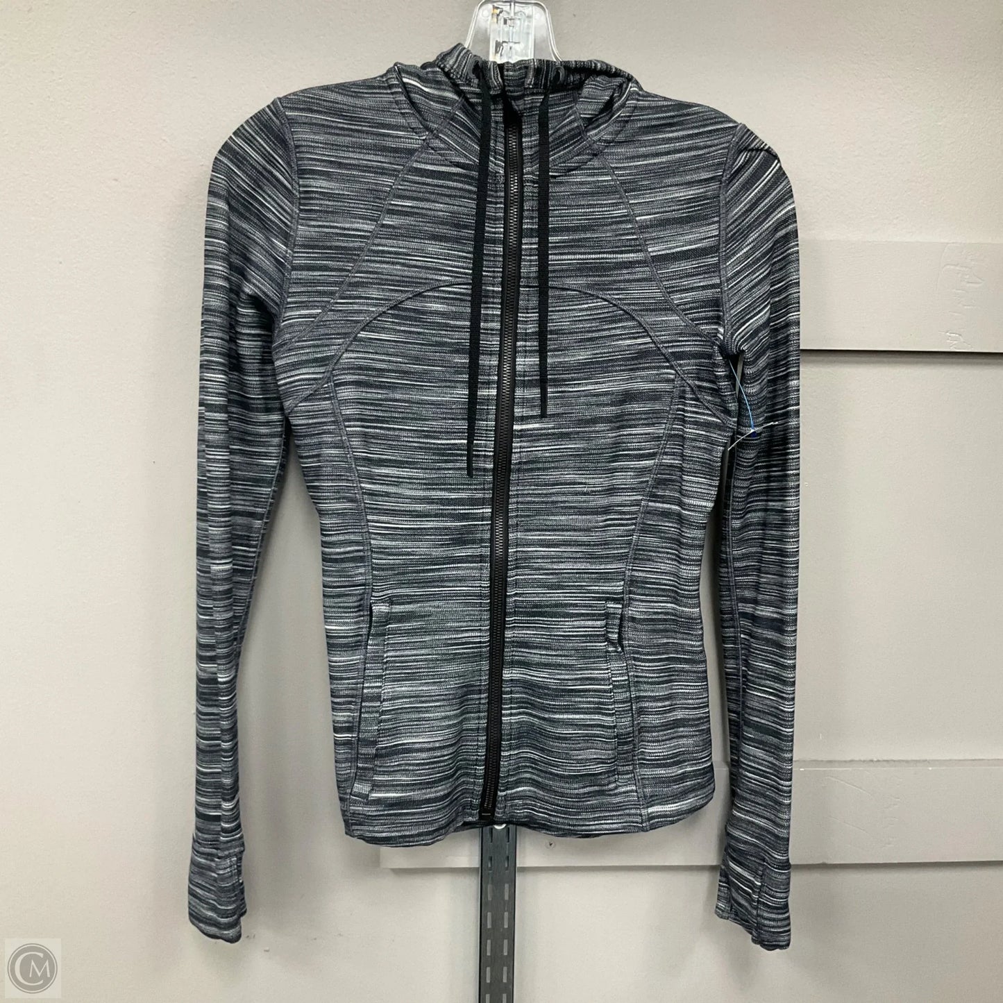 Athletic Jacket By Lululemon In Grey, Size: 6