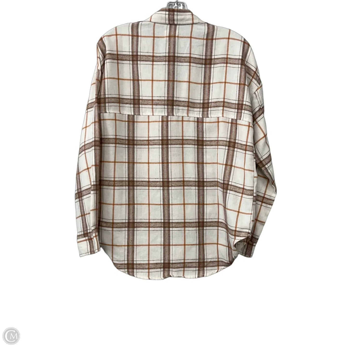 Top Long Sleeve By Simply Southern In Plaid Pattern, Size: S