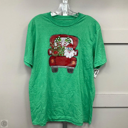 Top Short Sleeve By Clothes Mentor In Green, Size: L