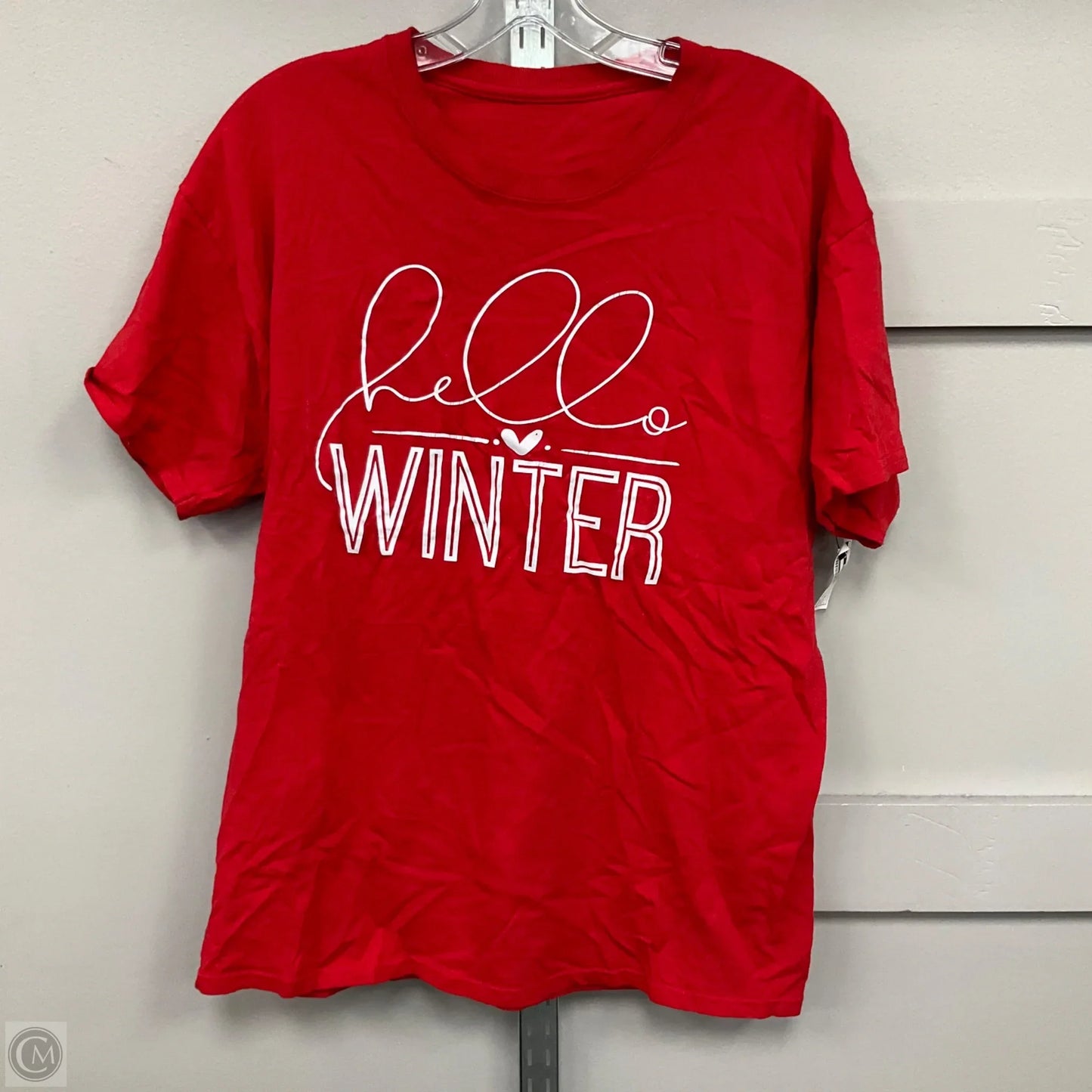 Top Short Sleeve By Clothes Mentor In Red, Size: L