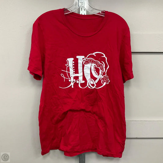 Top Short Sleeve By Clothes Mentor In Red, Size: M