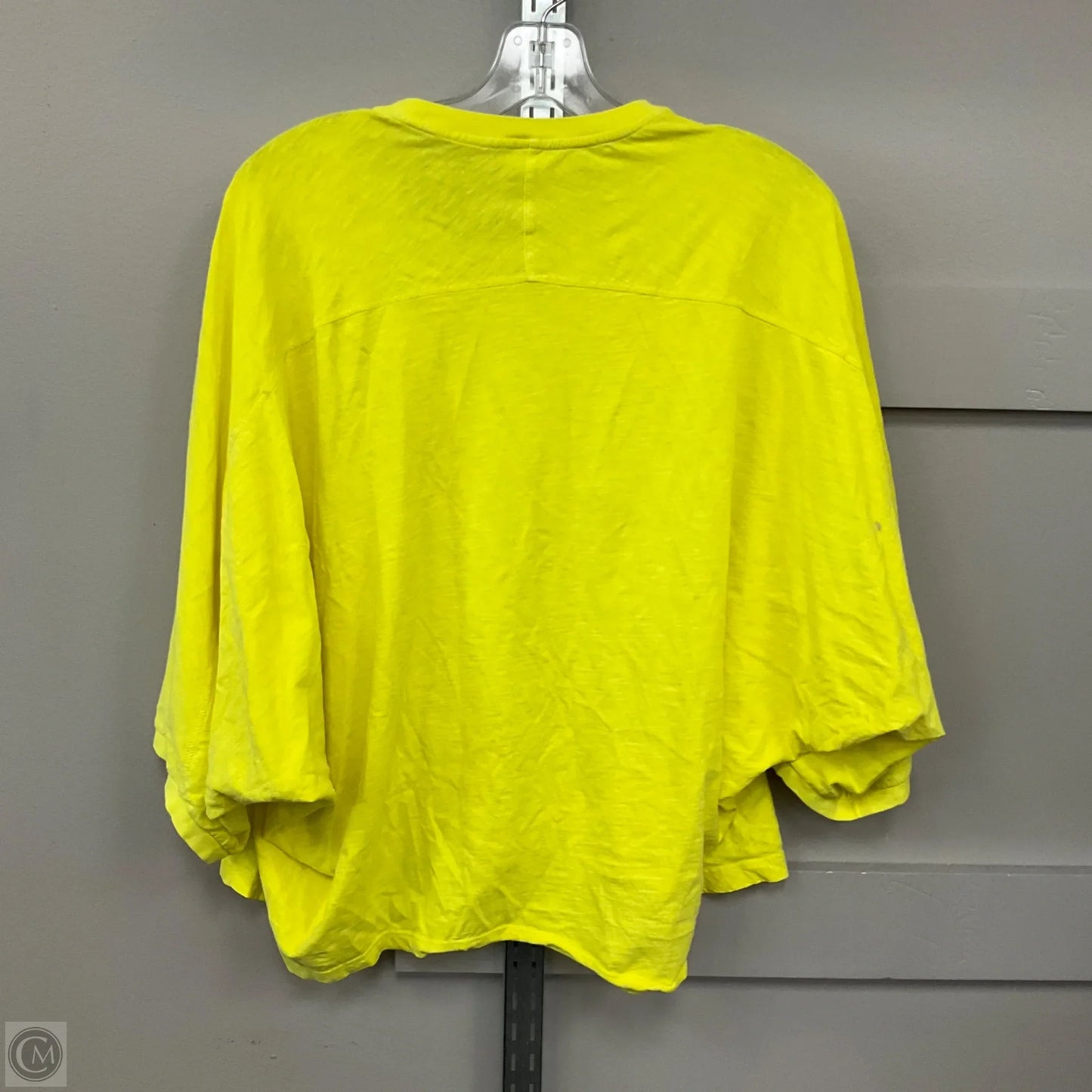 Top Short Sleeve By Aerie In Yellow, Size: M