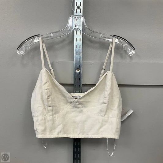 Top Sleeveless By Clothes Mentor In Cream, Size: L