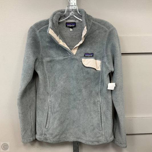 Sweatshirt Collar By Patagonia In Grey, Size: M