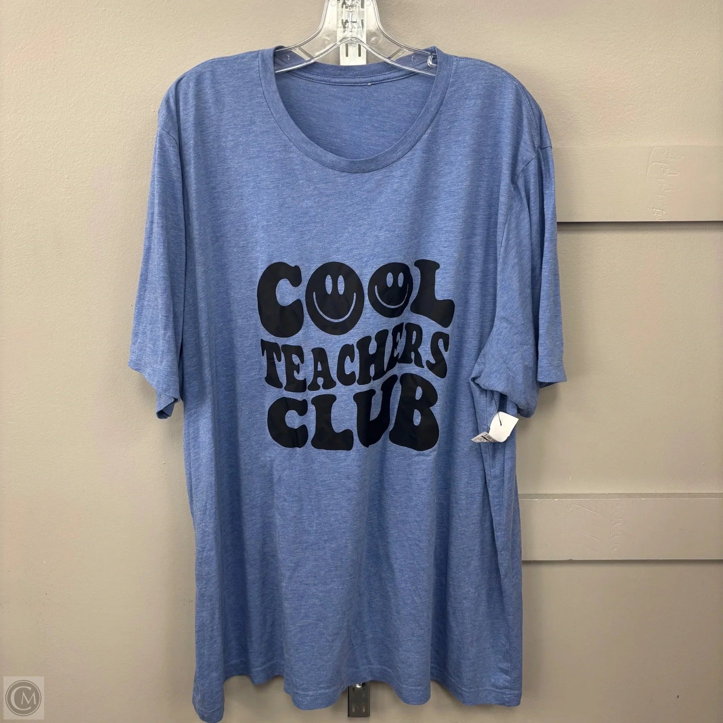 Top Short Sleeve Basic By Clothes Mentor In Blue, Size: 2x