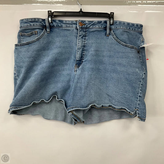 Shorts By Ava & Viv In Blue Denim, Size: 22