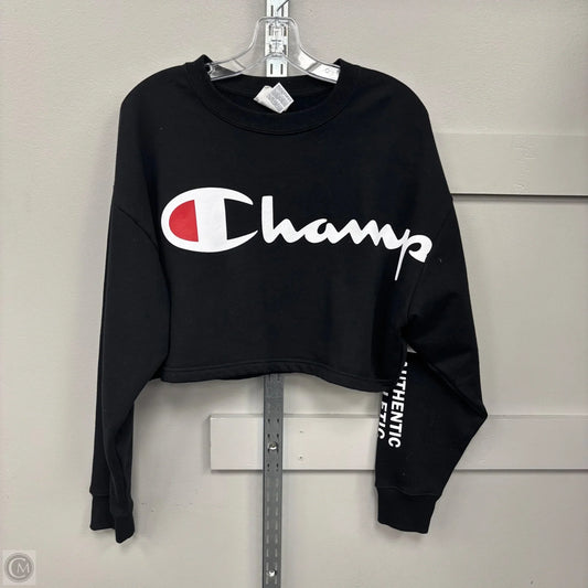Sweatshirt Crewneck By Champion In Black, Size: S