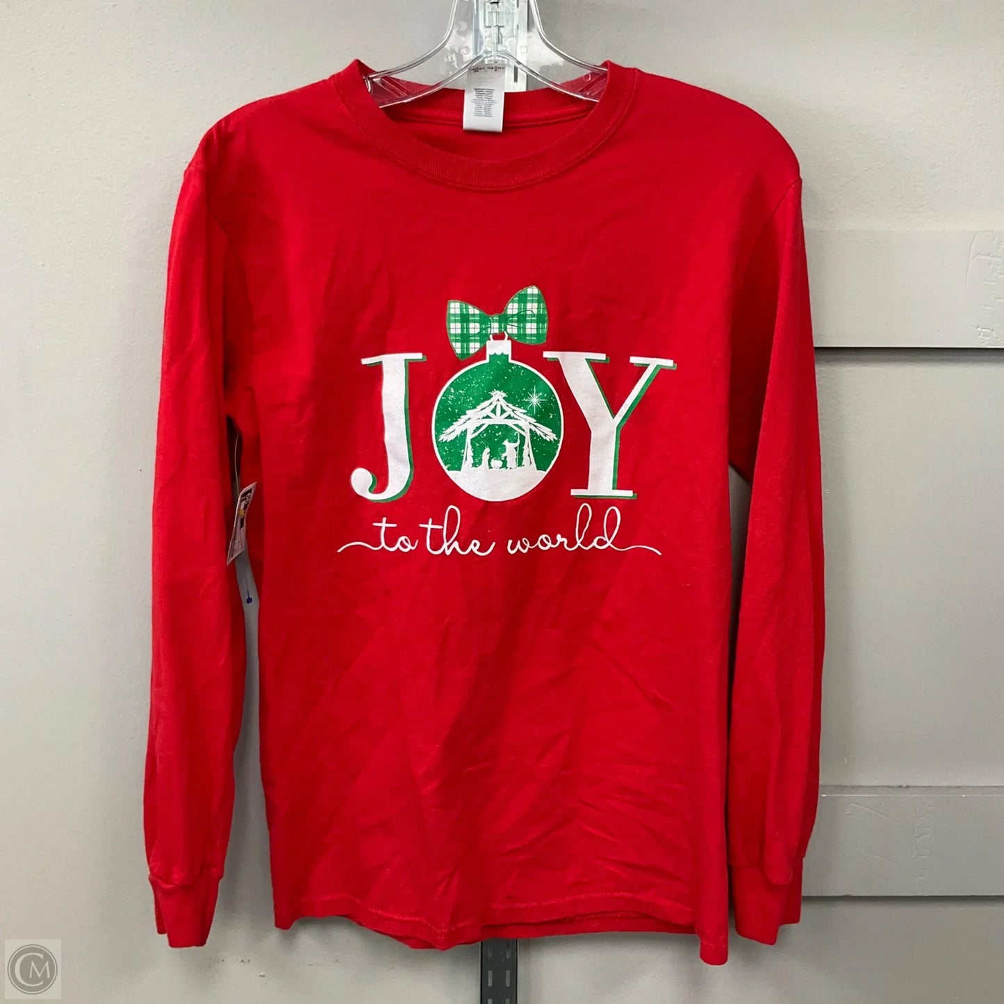 Top Long Sleeve Basic By Gildan In Red, Size: S