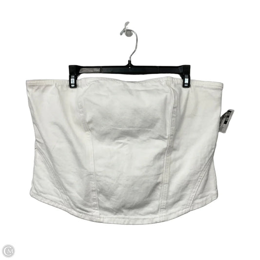 Top Sleeveless Basic By Universal Thread In White, Size: 14