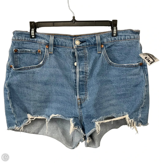 Shorts By Levis In Blue Denim, Size: 16