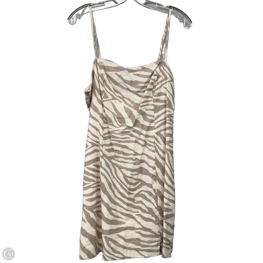 Dress Casual Midi By The Native One In Brown & Cream, Size: L
