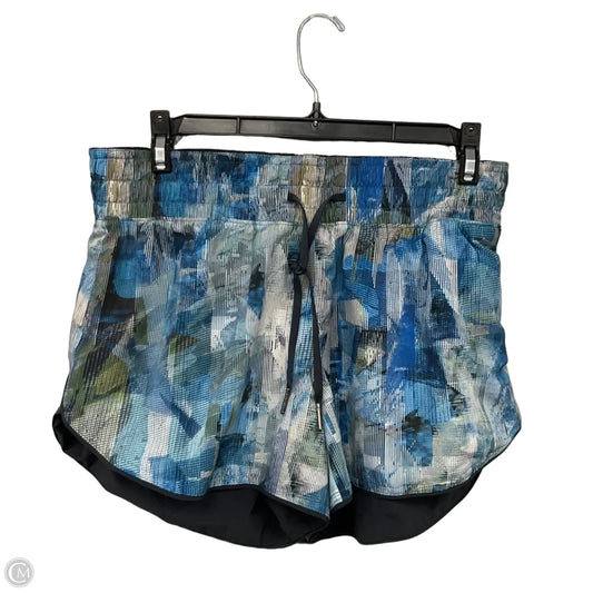 Athletic Shorts By Lululemon In Blue & Green, Size: 6