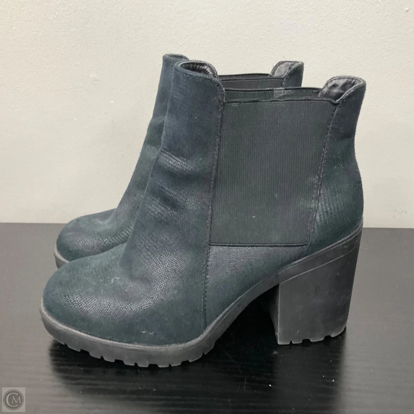 Boots Ankle Heels By Call It Spring In Black, Size: 7.5
