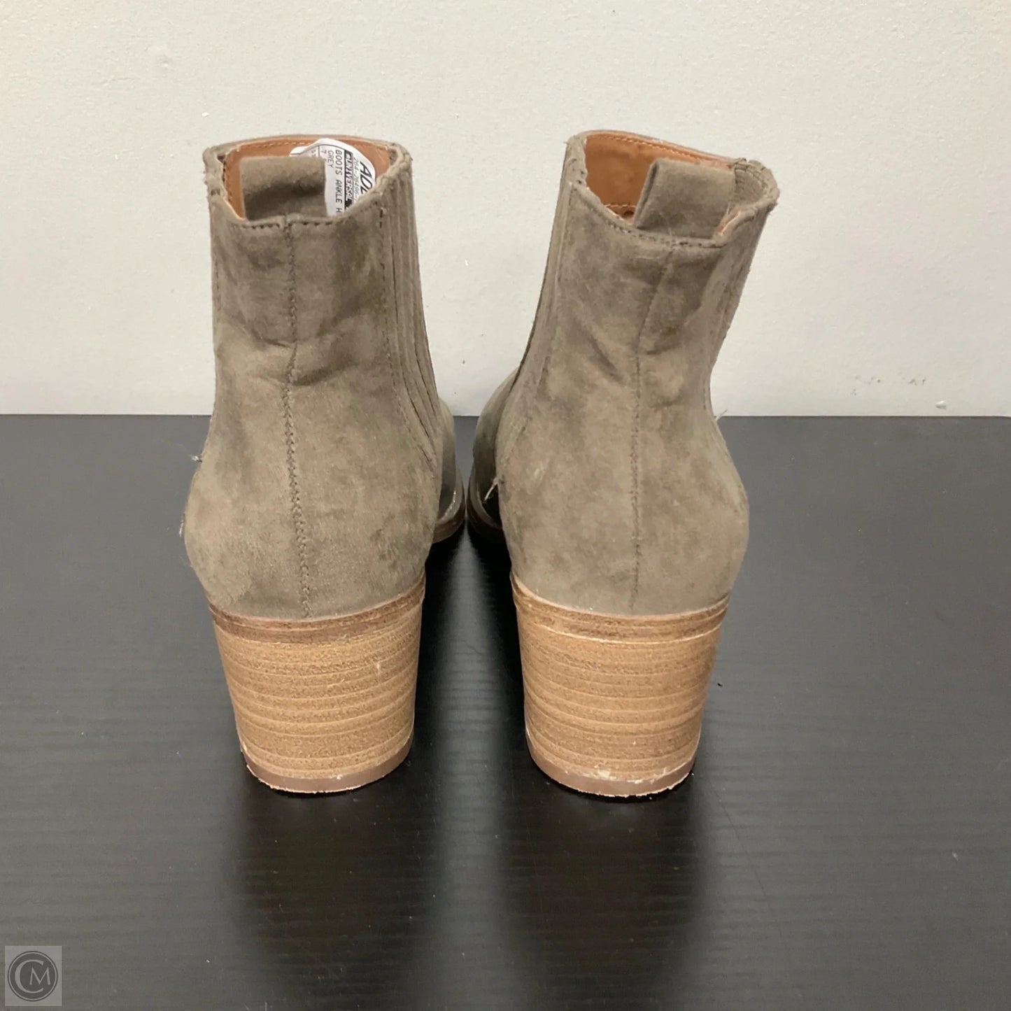 Boots Ankle Heels By Universal Thread In Grey, Size: 7.5