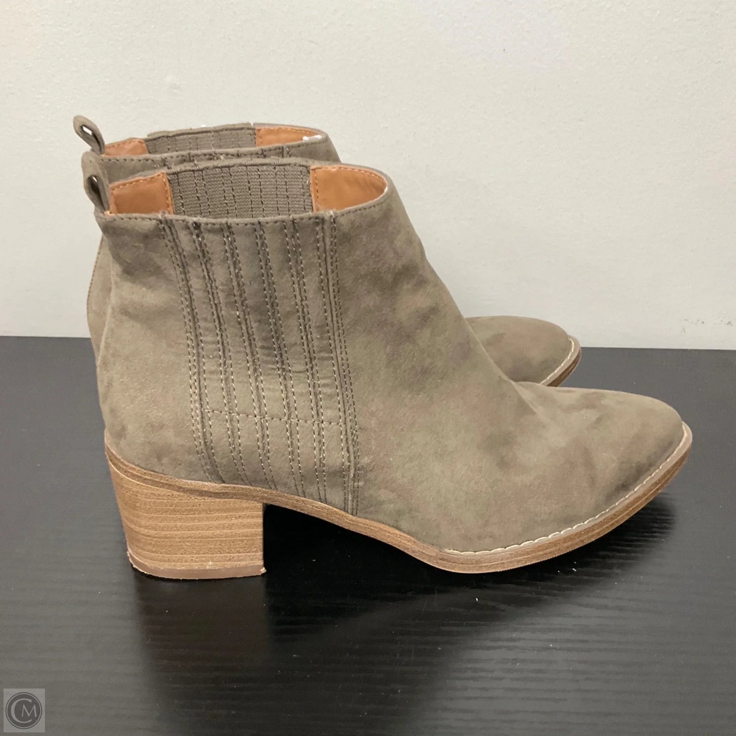 Boots Ankle Heels By Universal Thread In Grey, Size: 7.5