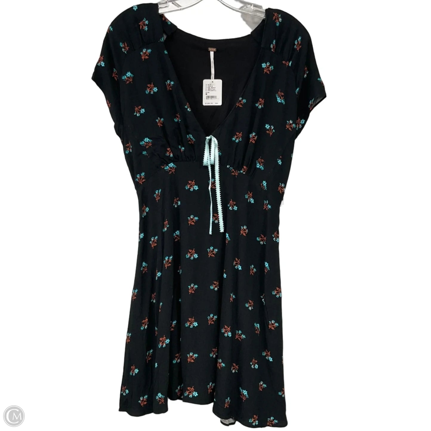 Dress Casual Midi By Free People In Black & Blue, Size: M