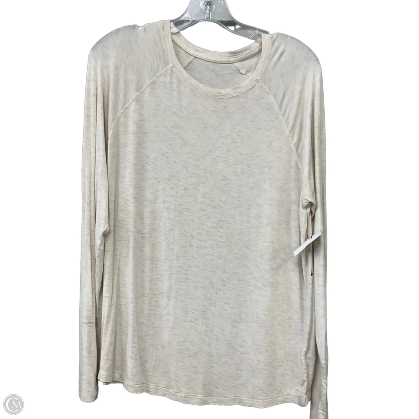 Top Long Sleeve Basic By Offline In Beige, Size: L