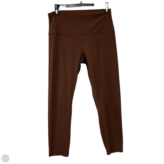 Athletic Leggings By Lululemon In Brown, Size: 10