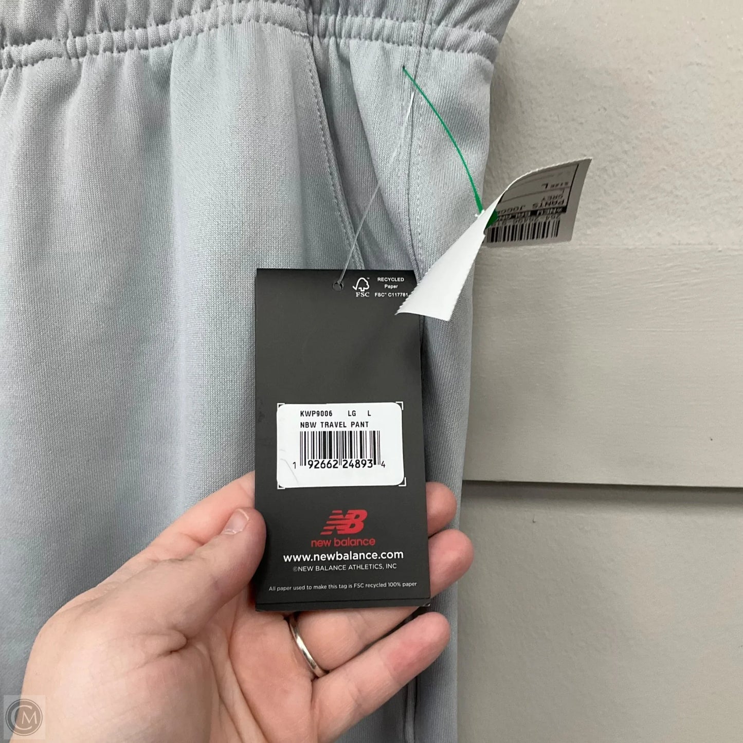 Pants Joggers By New Balance In Grey, Size: L