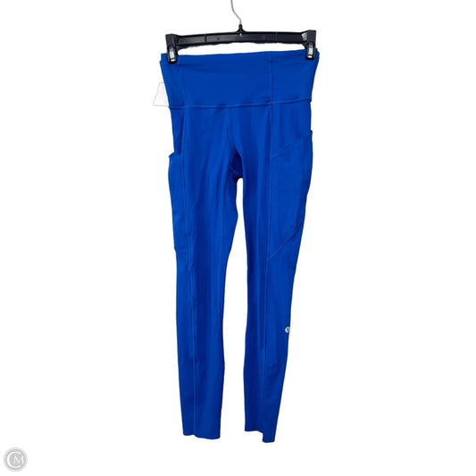 Athletic Leggings By Lululemon In Blue, Size: 2