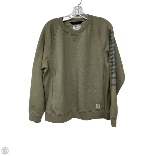 Sweatshirt Crewneck By Carhartt In Green, Size: Xl