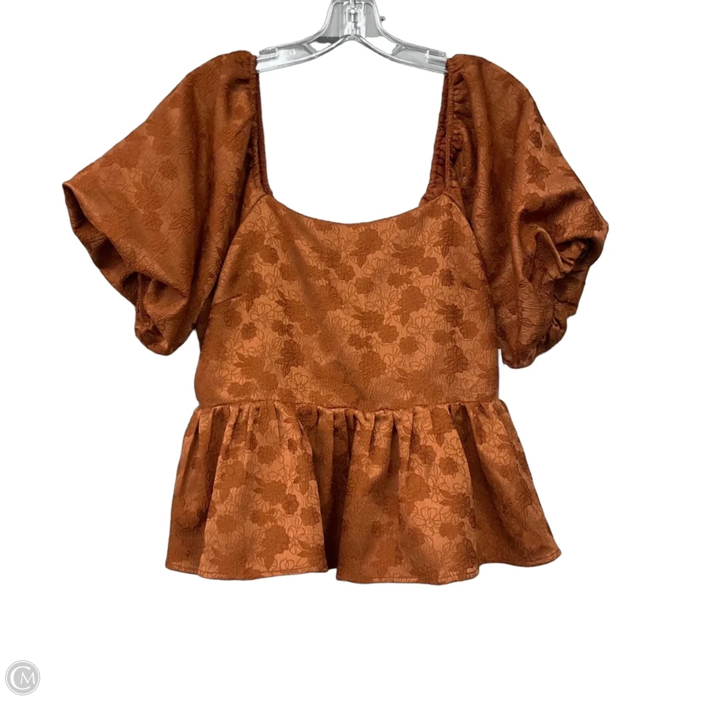 Top Short Sleeve By Arula In Orange, Size: Xl