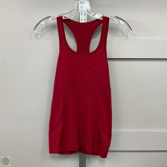 Top Sleeveless By Lululemon In Red, Size: 4