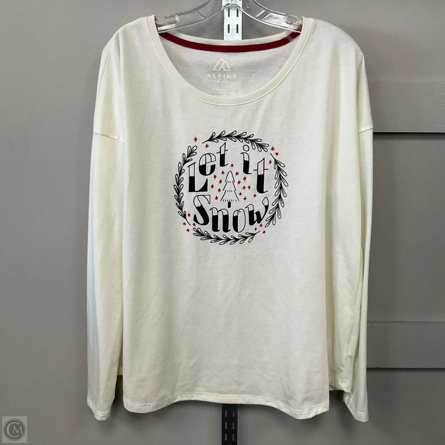 Top Long Sleeve Basic In Cream, Size: Xl