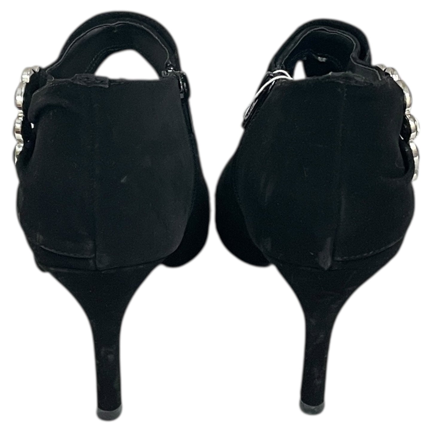 Boots Ankle Heels By Predictions In Black, Size:7.5