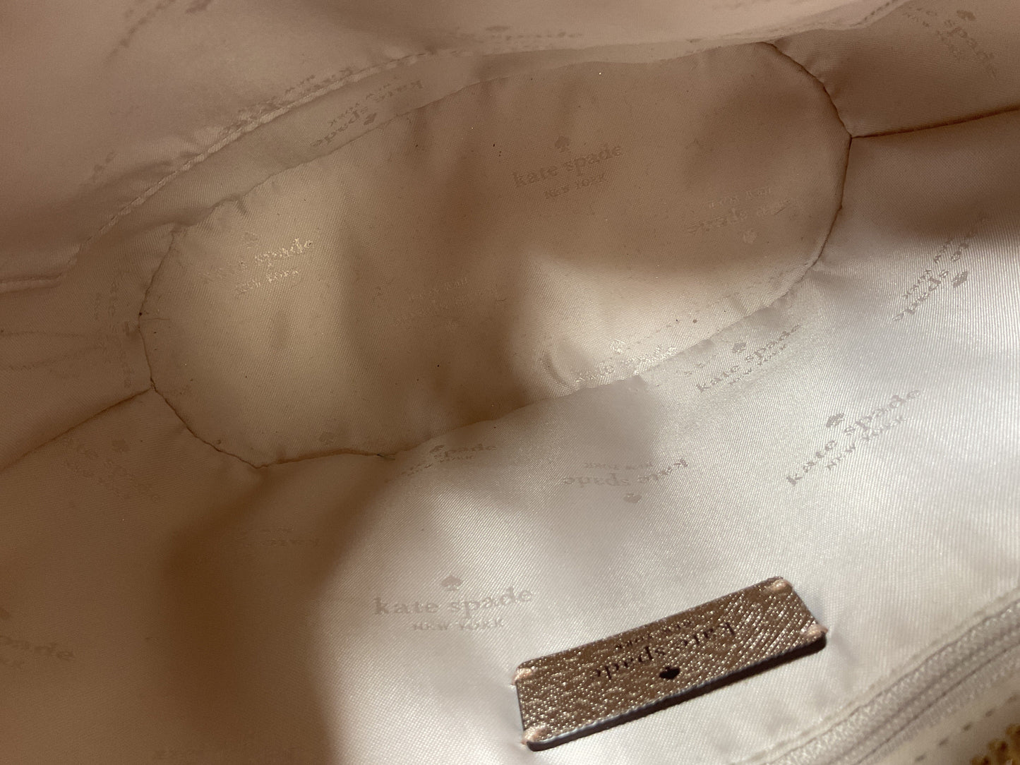 Handbag Designer By Kate Spade In Rose Gold, Size:Small