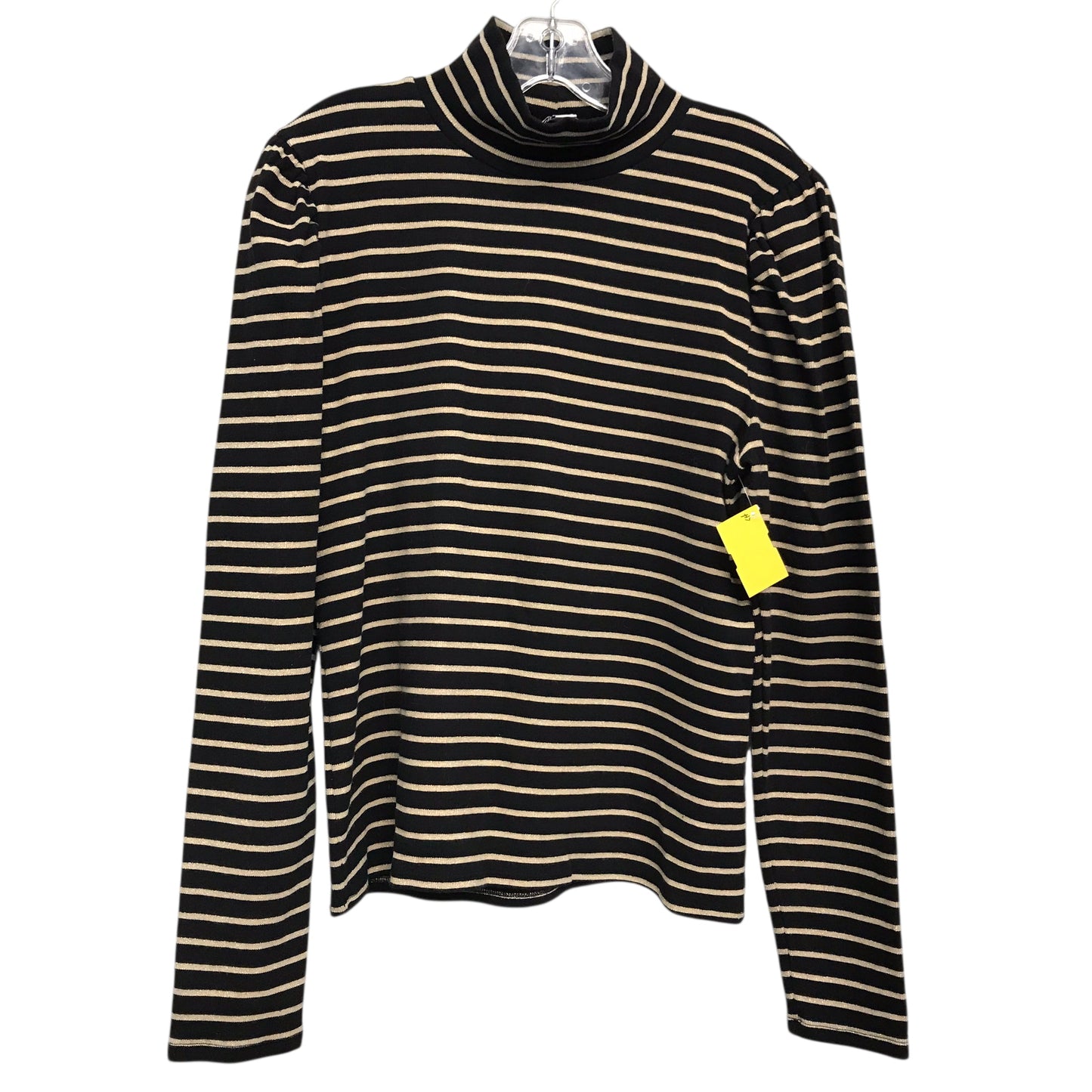 Top Ls By J. Crew In Black & Gold, Size:Xl