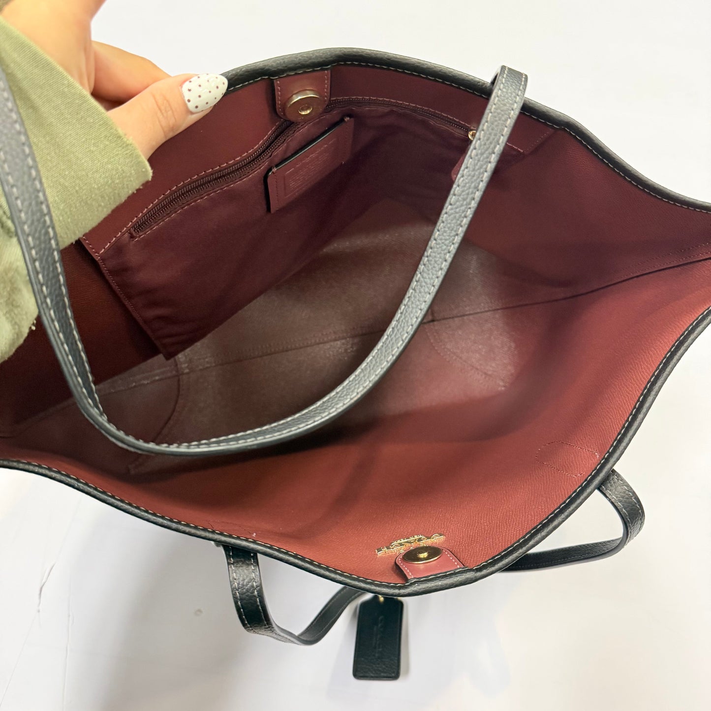 Tote Designer By Coach, Size: Large