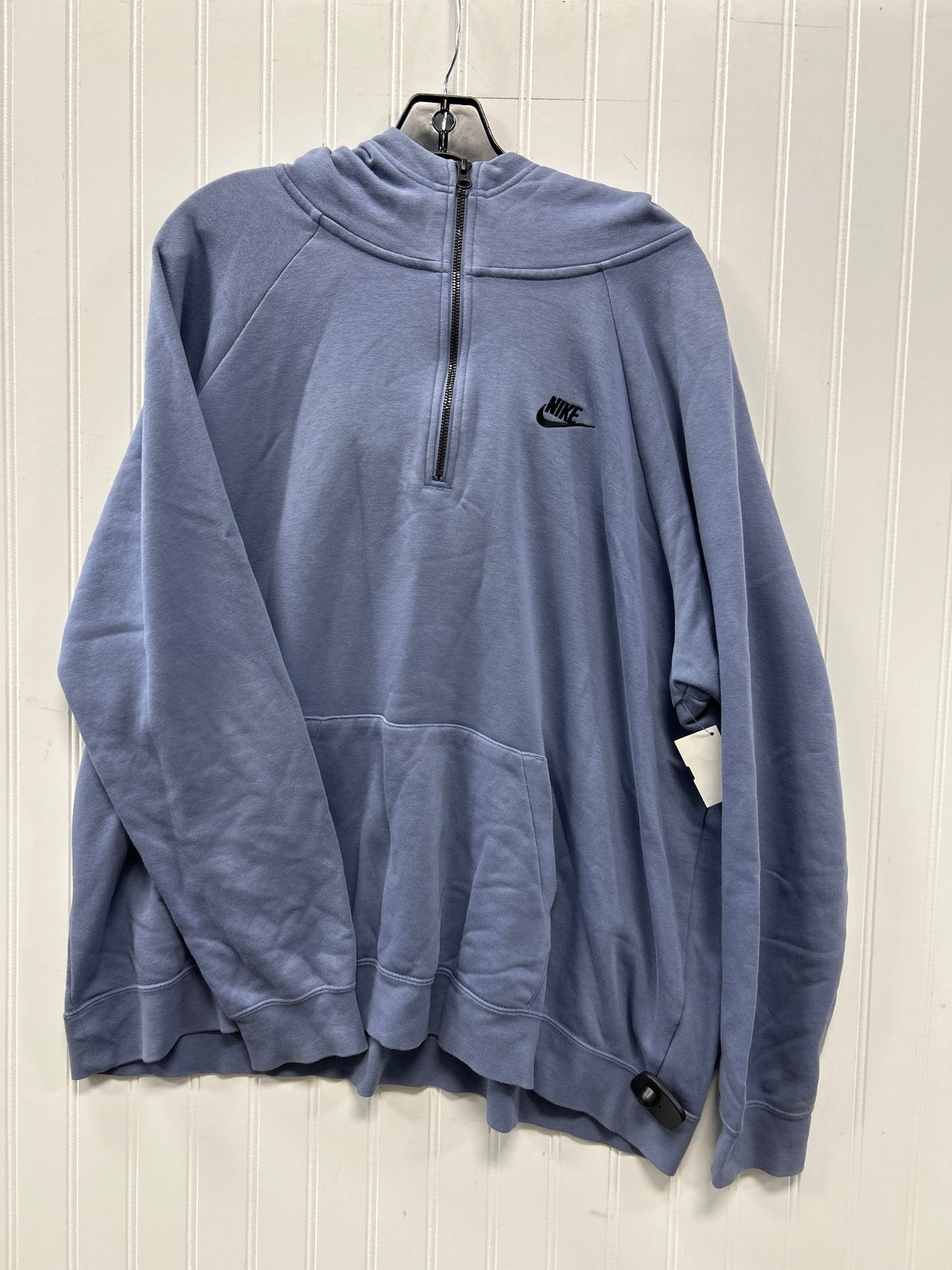 Sweatshirt Hoodie By Nike Apparel In Blue, Size:1X