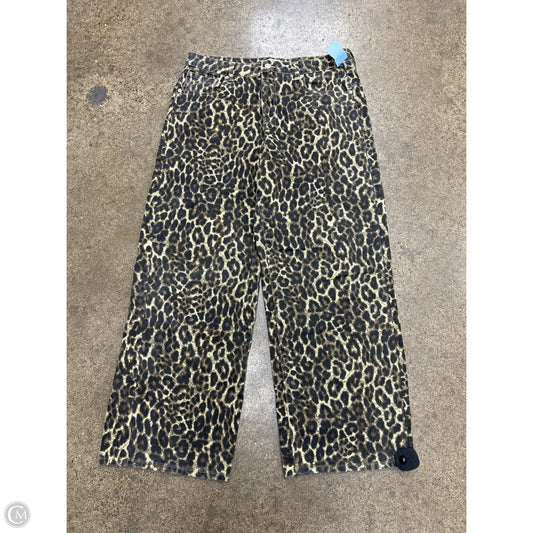 Jeans Wide Leg By Forever 21 In Animal Print, Size: 10