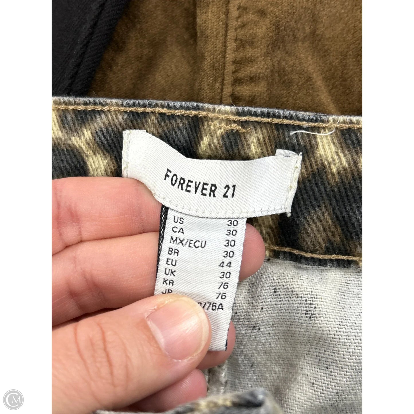 Jeans Wide Leg By Forever 21 In Animal Print, Size: 10