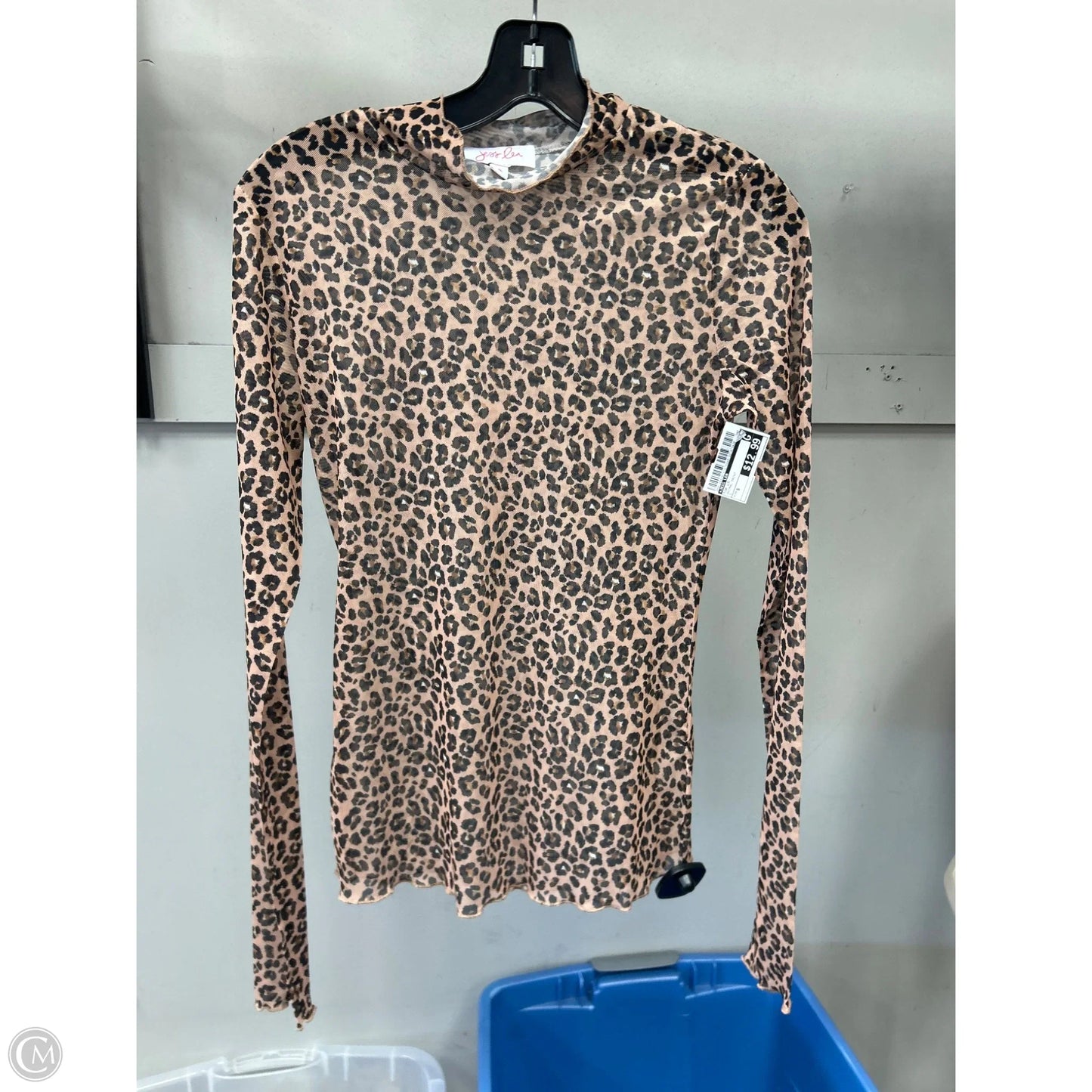 Top Long Sleeve By Jess Lea In Animal Print, Size: S